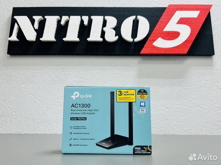 Wi-Fi адаптер TP-link Archer T4U Plus