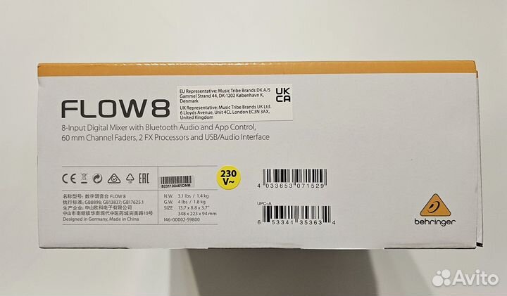 Микшерный пульт Behringer flow 8