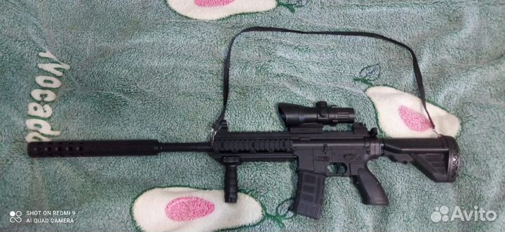 Автомат игрушечный гидрогелевый М16 BLA