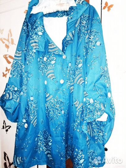 Плащ с капюшоном 62-64