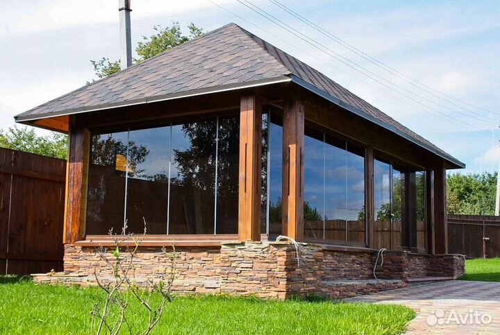 Безрамное остекление любой сложности