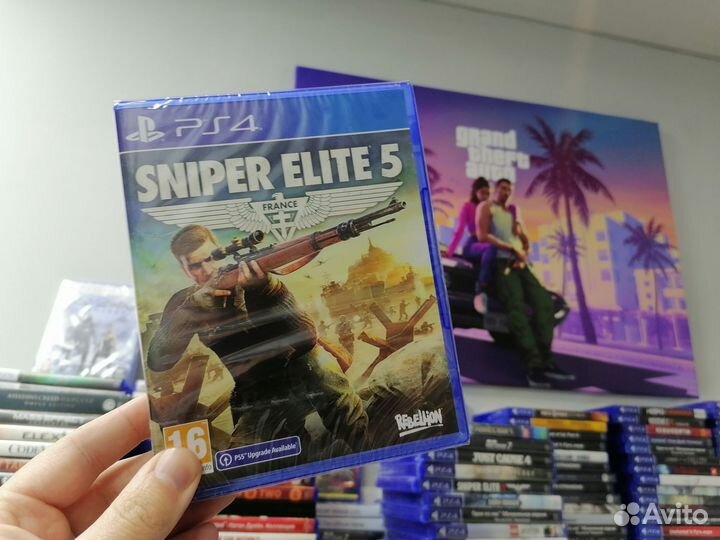 Новый Sniper Elite 5 PS4 /PS5 в плёнке