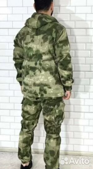 Костюм горка демисезонный на флисе мох