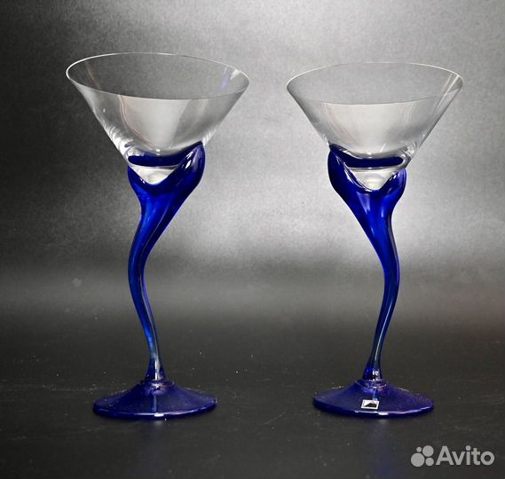 Бокалы цветное стекло. Moravia glass. Богемия