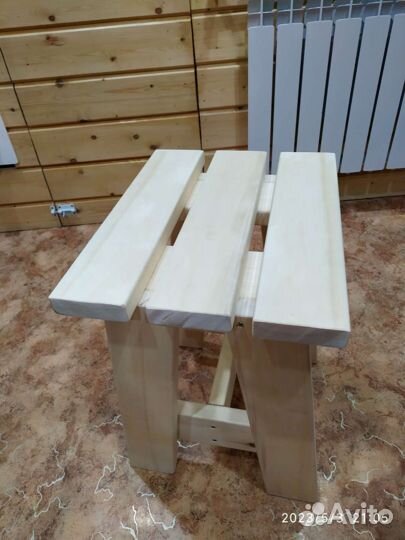 Табуреты, лавочки, из осины для дачи, бани, сауны