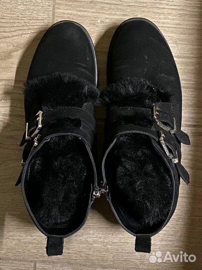 Ботинки замшевые Carlo Pazolini зима мех размер 40