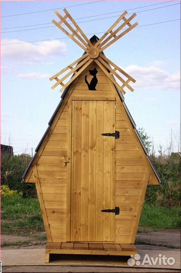 Дачный туалет деревянный Н342