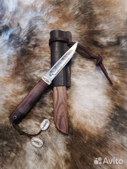Нож охотничий ручной работы якутский нож