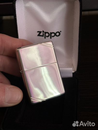 Зажигалка zippo серебро sterling