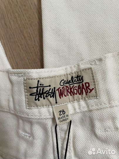 Джинсы stussy canvas work pant