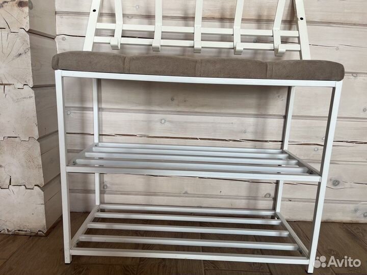 Комплект обувница с сидением и вешалка настенная