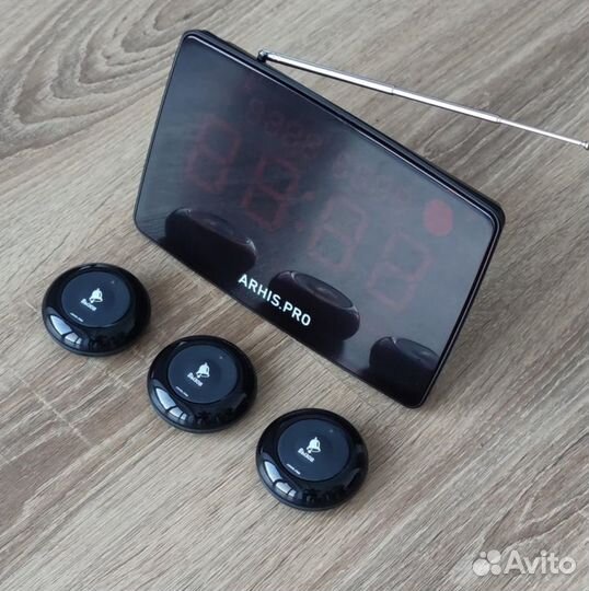 Кнопка вызова официанта, табло вызова - комплект