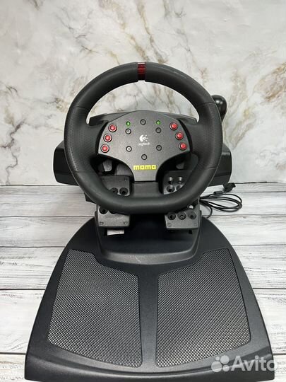 Игровой руль logitech momo racing 270 с коробом