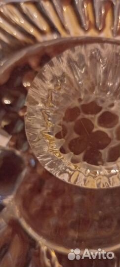 Хрустальная рыбка Винтаж СССР 1980 годы