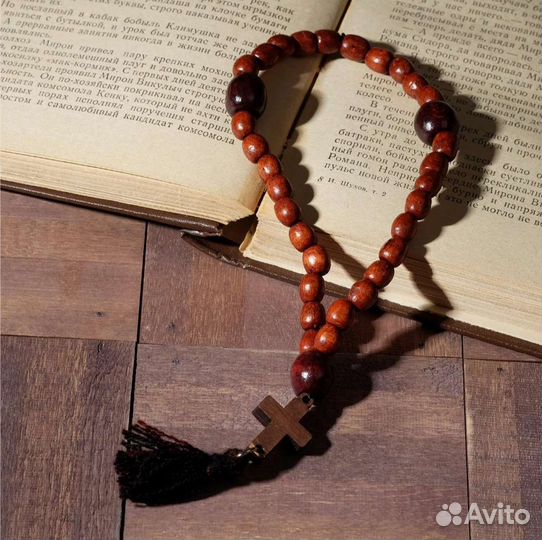 Четки православные с крестиком деревянные