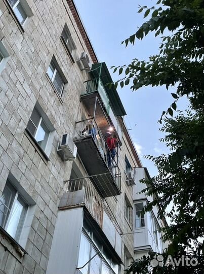 Ремонт и остекление балконов. Сварка каркаса