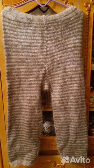 Пуховый палантин и штаны из пуха