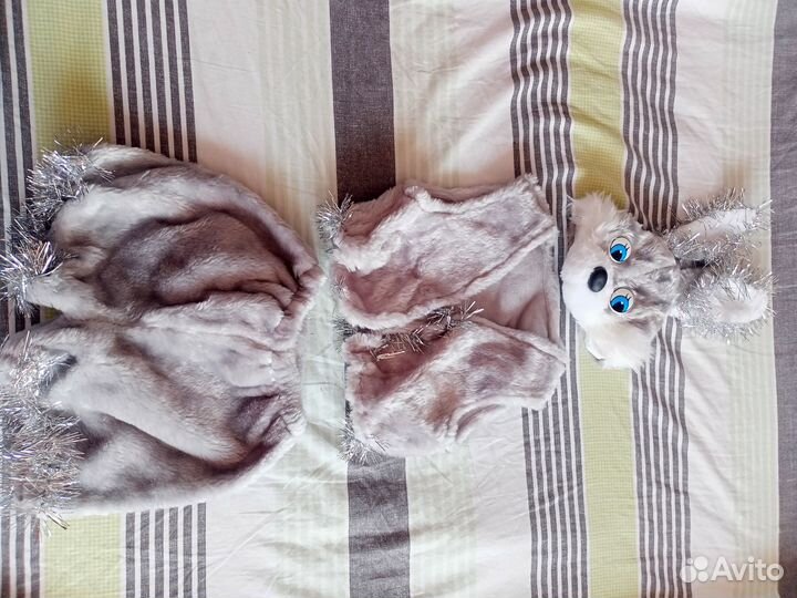 Детский новогодний костюм зайчика