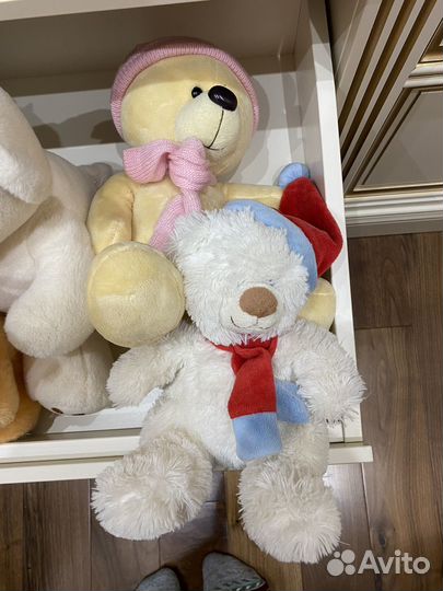 Мягкие игрушки пакетом медведи