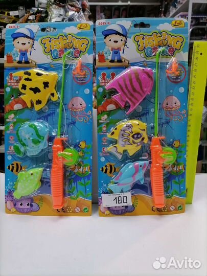 Игра рыбалка магнитная, заводная, с крючками