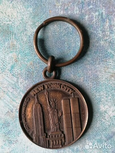 Винтажный брелок, Нью-Йорк