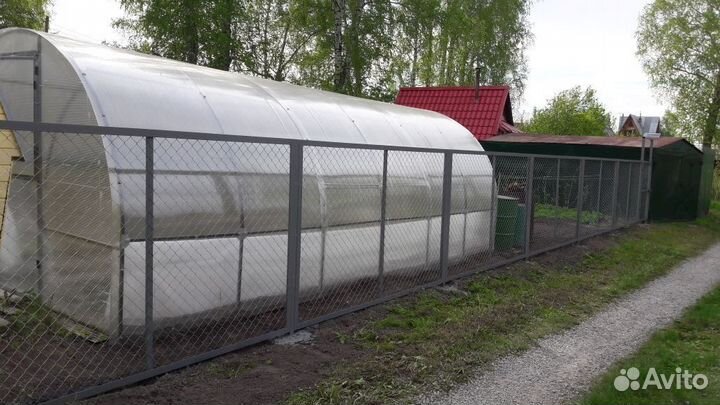 Забор из сетки рабица