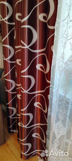 Шторы и тюль бу