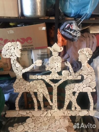 Панно из можжевельника для саун и бань