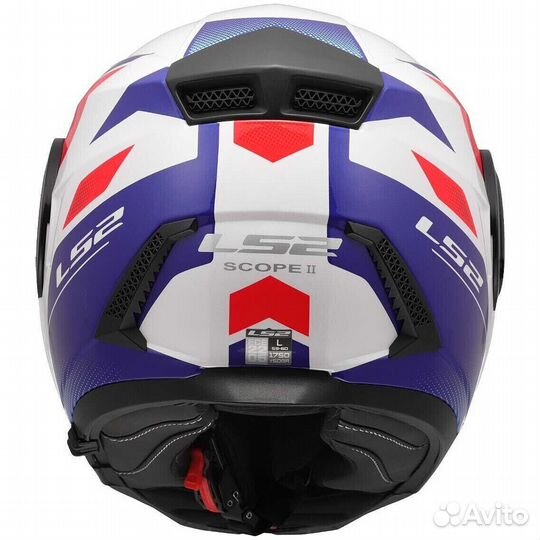 Modular Motorcycle Мотошлем P/J LS2 FF902 scope II duria White Blue Red