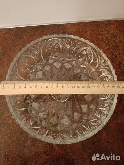 Ваза для фруктов хрусталь