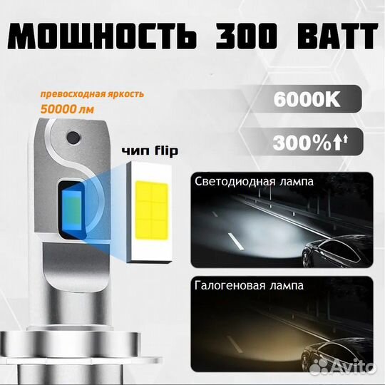 Светодиодные LED лампы, 300W, 50000 Lm