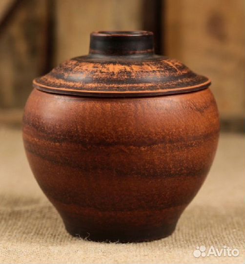 Горшочек порционный глиняный 0,55л