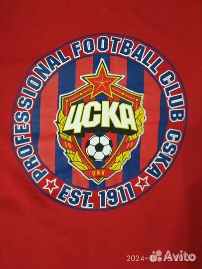 Футболка цска красная размер М