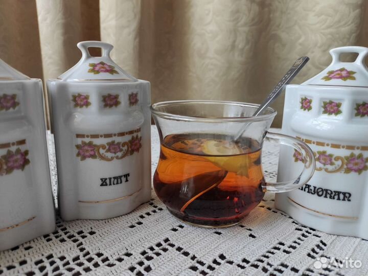 Винтажный набор для специй, фарфор, Чехословакия
