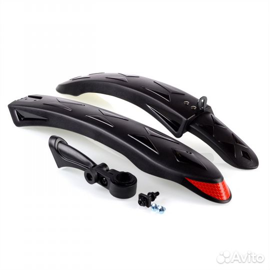 Крылья велосипедные комплект с отражателем 26/27,5