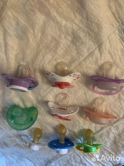 Соски пустышки avent chicco nuk pigeon
