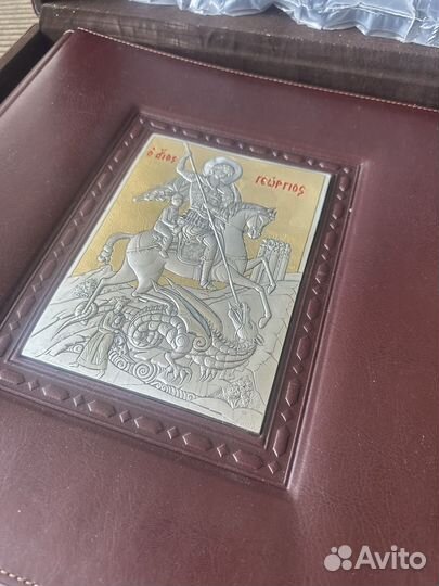 Фотоальбом кожаный 