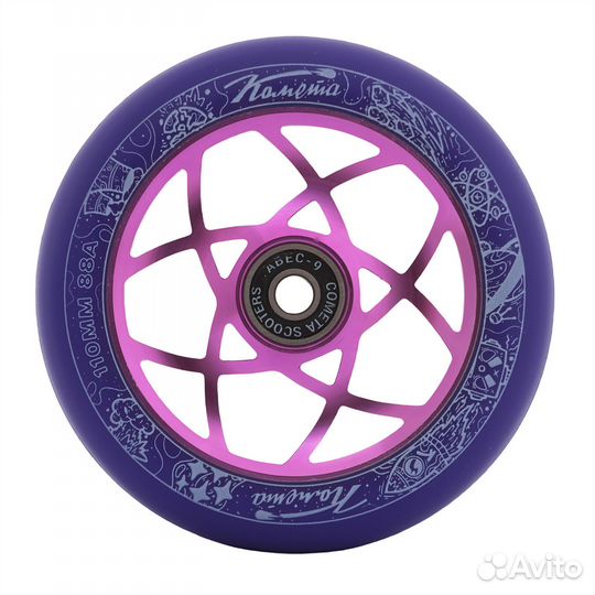 Колёса д/сам. Комета Атом Фиолетовый / Фиолетовый