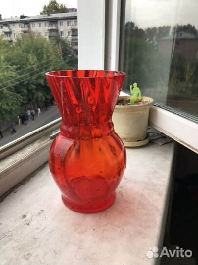 Ваза СССР стекло