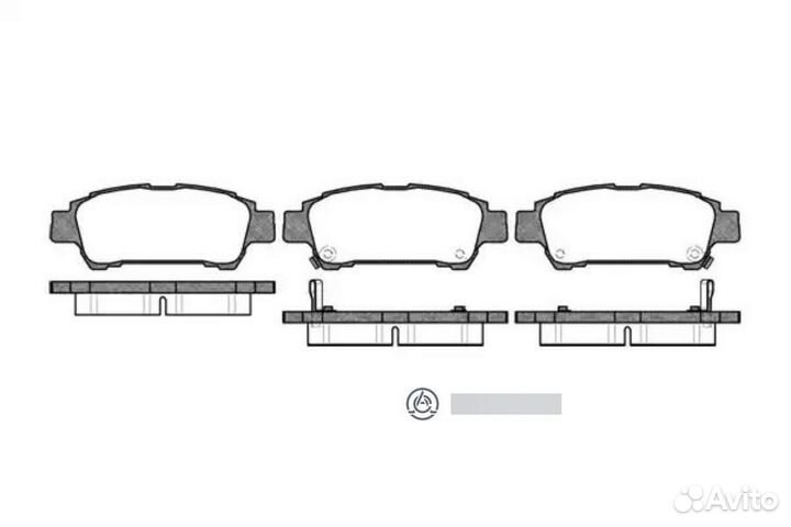 Remsa 0820.02 820 02 FDB1530224554 колодки дисковые з.\ Toyota Previa/Avensis Verso 2.4i/2.0i/2.0D4