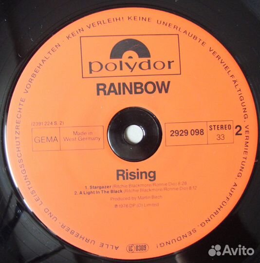Rainbow - rising / 1976 germany