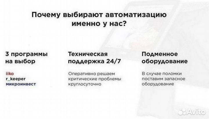 Сенсорный моноблок для автоматизации кафе магазина