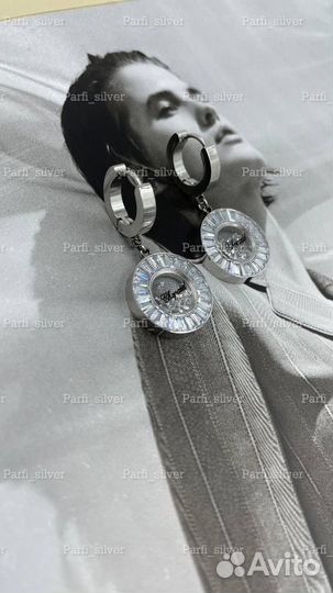 Серьги Chopard happy hearts