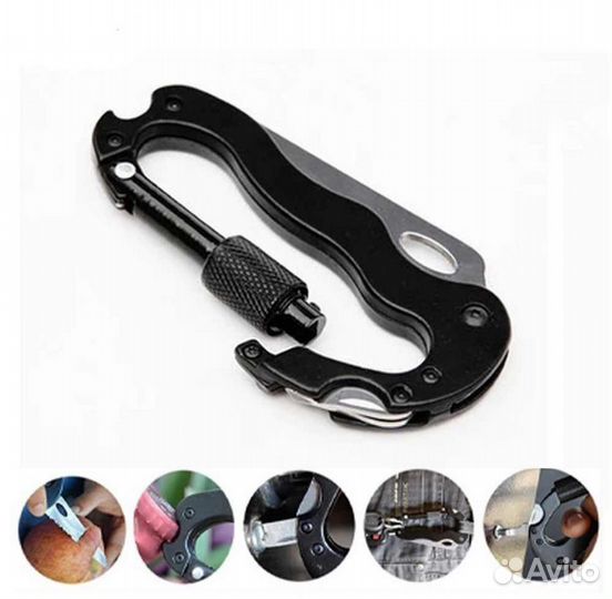 Нож карабин складной камуфляж