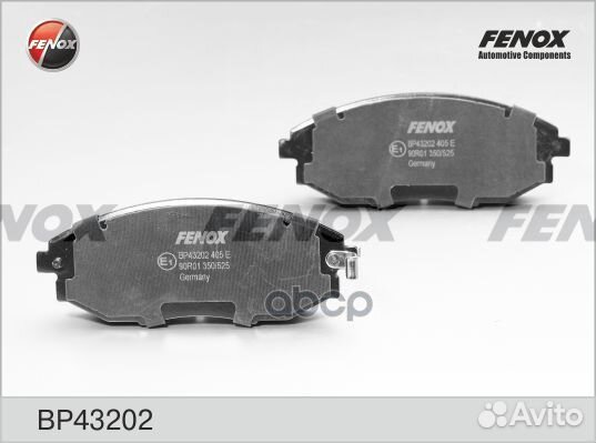 Колодки Диск торм. bp43202 fenox