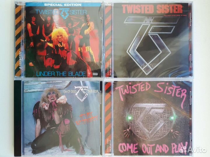 CD диски Twisted Sister, Y & T, Tygers Of Pan Tang