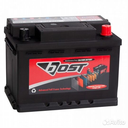 Аккумулятор Bost 60R (56077) обр. пол. 60 Ач