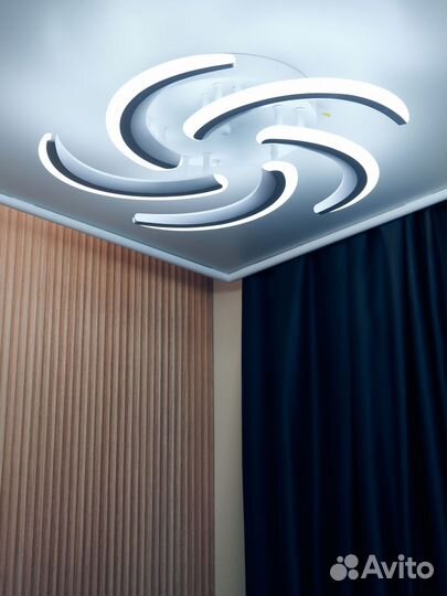 Люстра светодиодная потолочная 5 ламп