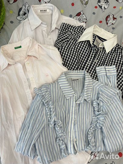 Школьные рубашки для девочек пакетом