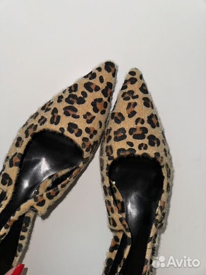 Леопардовые туфли / босоножки Zara